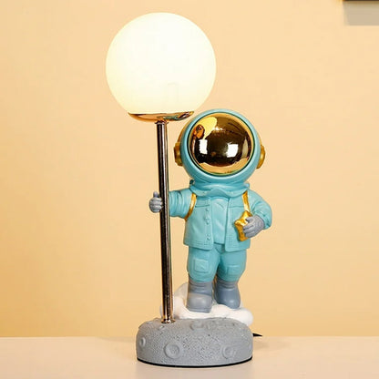 USB Astronaut Table Lamp Blue