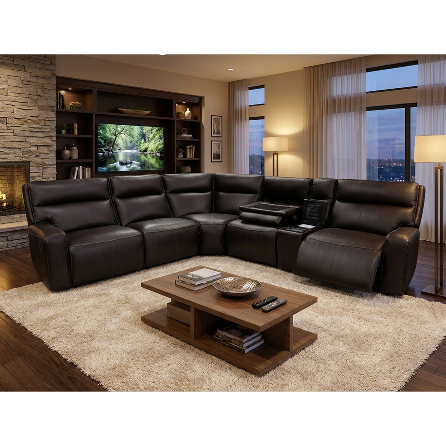 CA  6 Piece Corner Lounge Suite U55191M