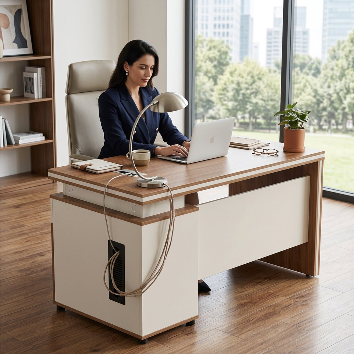 BF Platinum Living Oupa Office Table BAW208