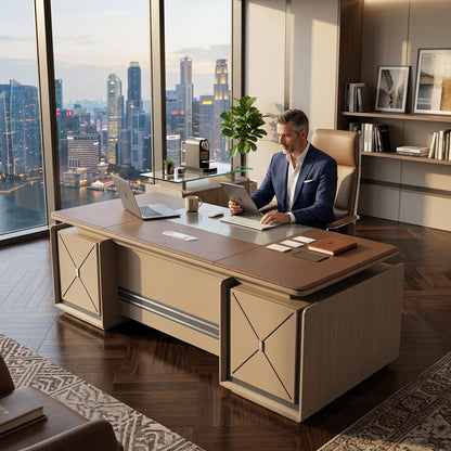 BF Platinum Living 2.4M Vortex Office Table