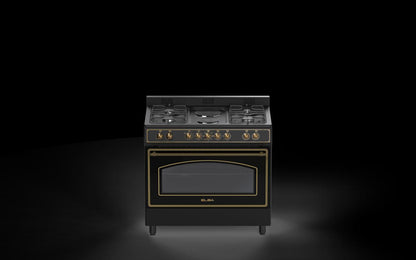 ELBA 90CM 4 GASBURNER + 2 ELECTRIC PLATES WITH ELECTRIC OVEN 04/9S4EX727KB