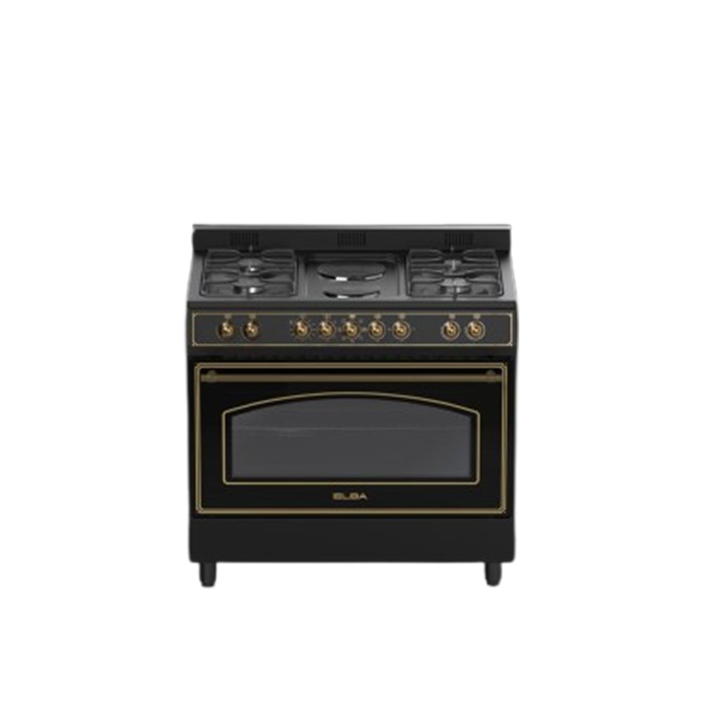 ELBA 90CM 4 GASBURNER + 2 ELECTRIC PLATES WITH ELECTRIC OVEN 04/9S4EX727KB