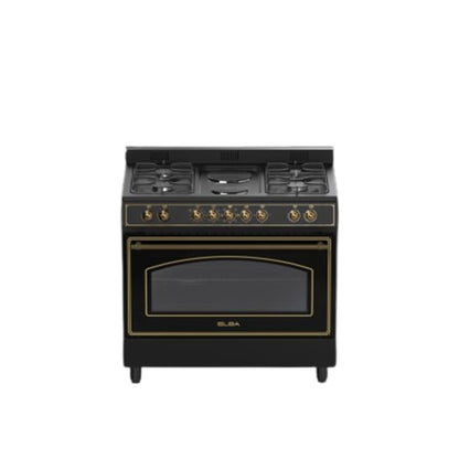 ELBA 90CM 4 GASBURNER + 2 ELECTRIC PLATES WITH ELECTRIC OVEN 04/9S4EX727KB