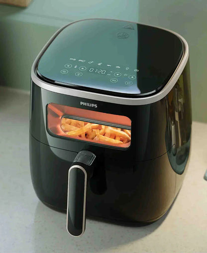 Philips 3000 Series Digital Window XL Airfryer Black -  HD9257/80