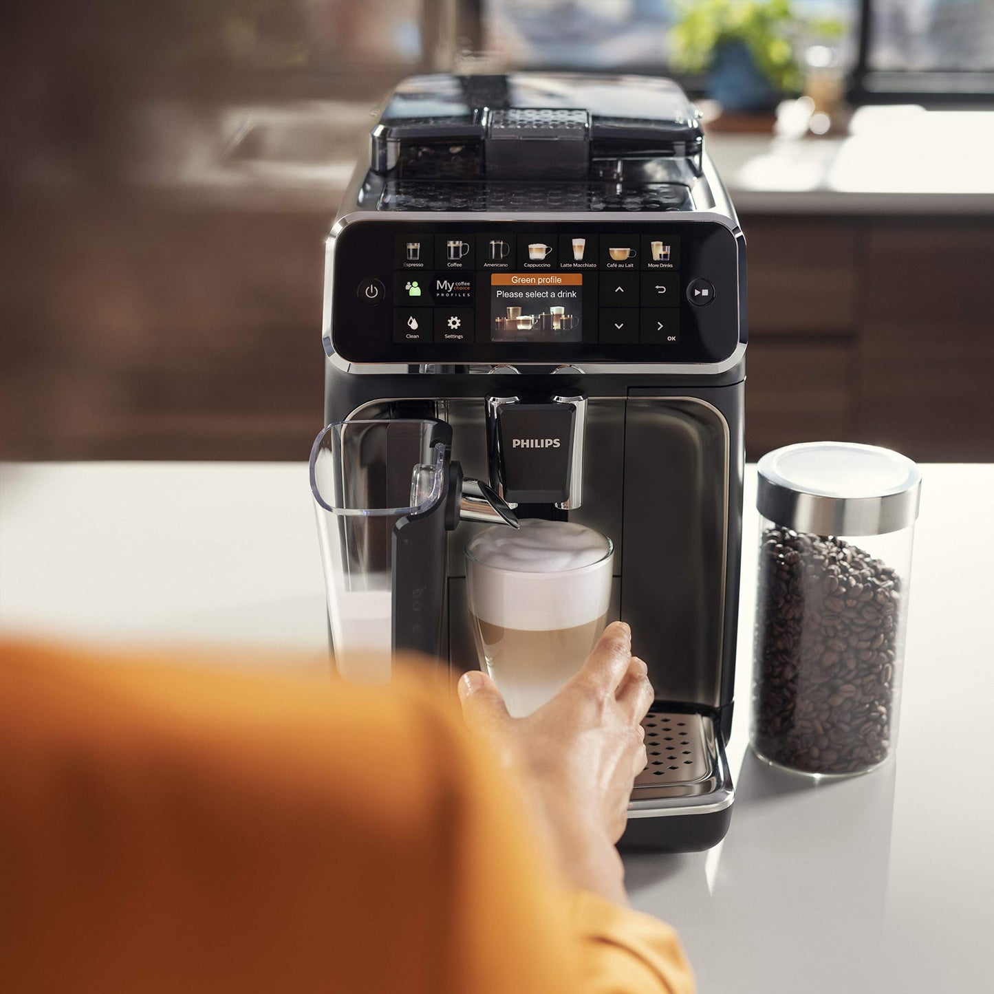 Philips 5400 Series Fully Automatic Coffee Machine Black