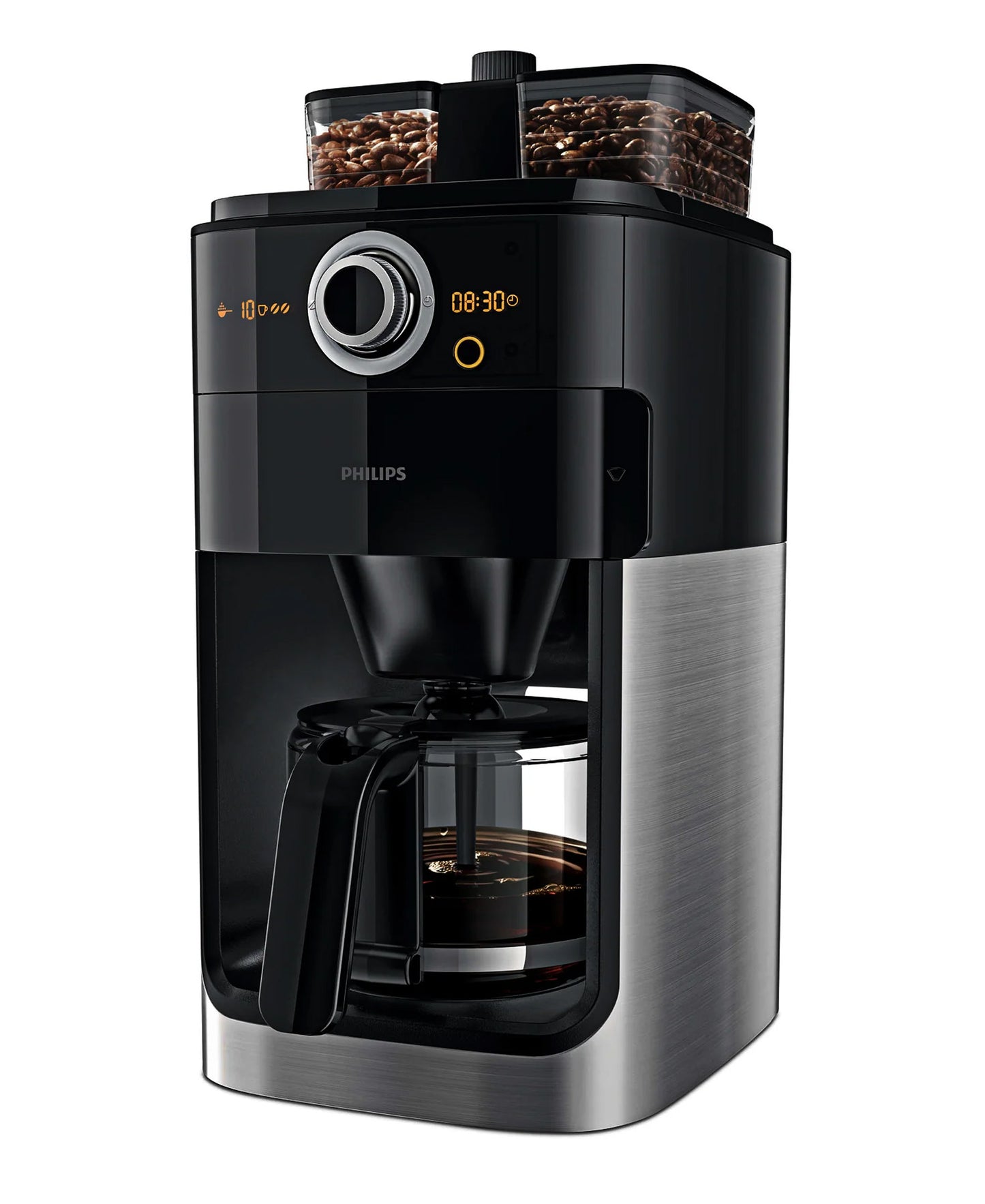 Philips Grind & Brew Coffee Machine - Black