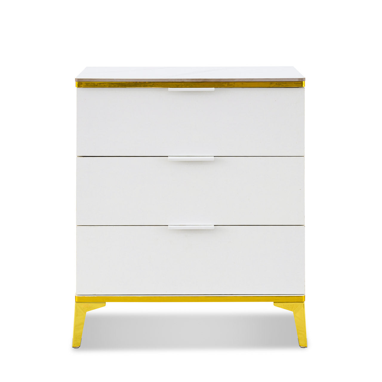 Modern White 3 Drawer Chest – MW353