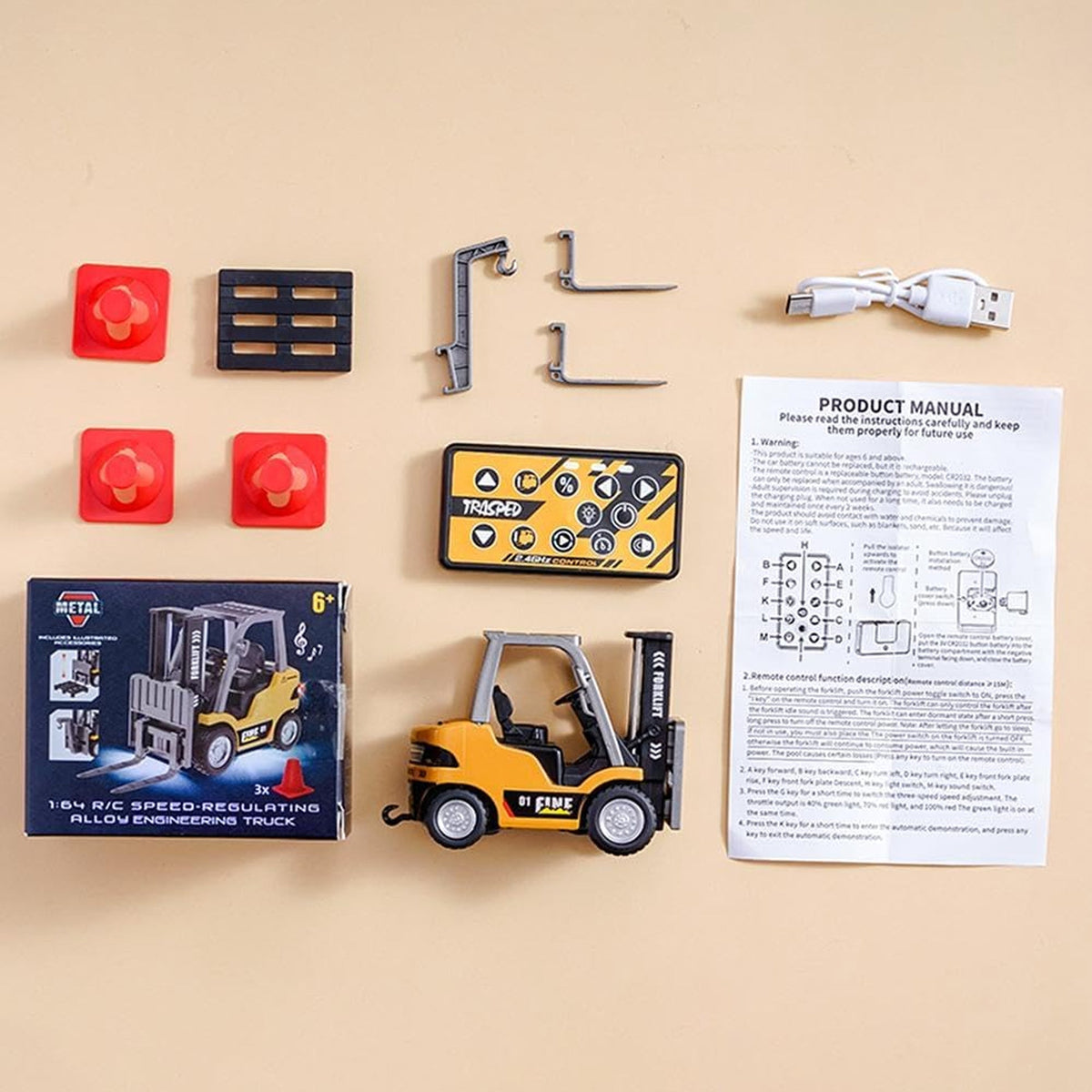 RC Forklift Yellow & Black