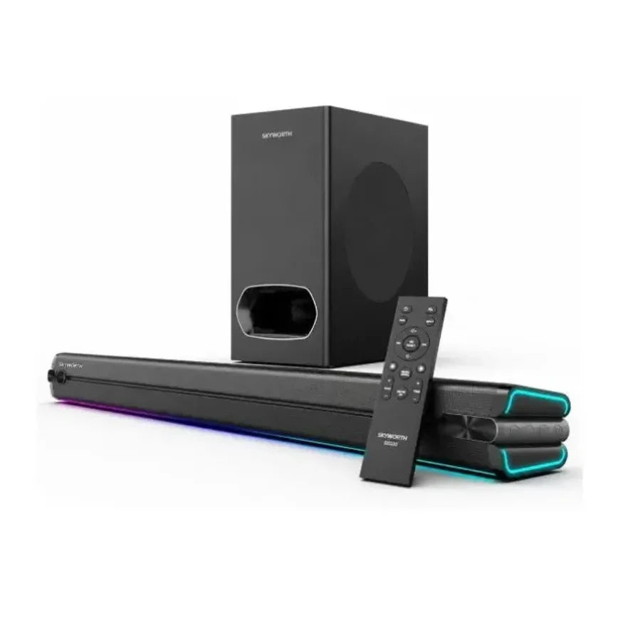 Skyworth SS333 480W 2.1 channel soundbar with RGB lighting