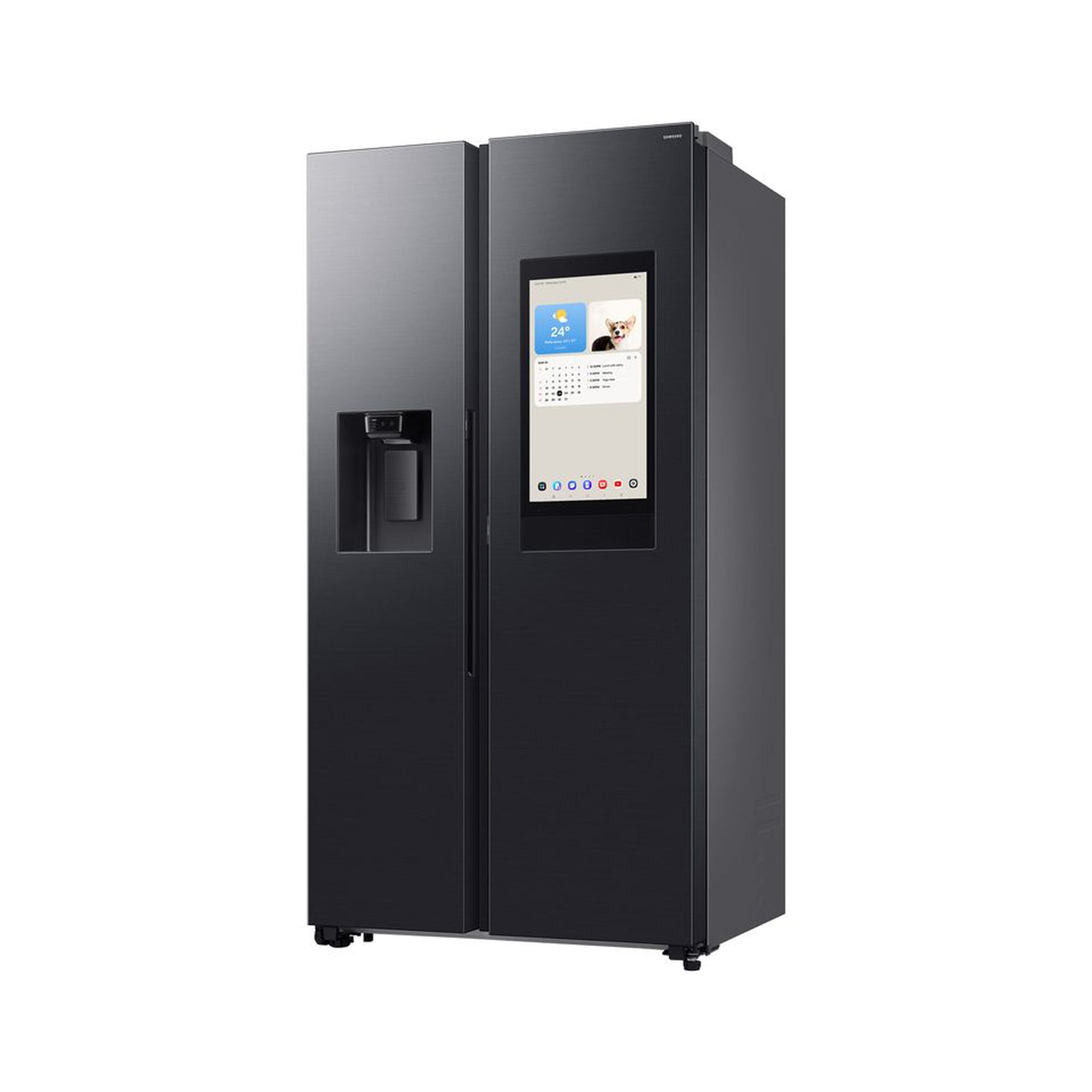 Samsung 594L AI Family Hub Side By Side Fridge with Water Dispenser RS90