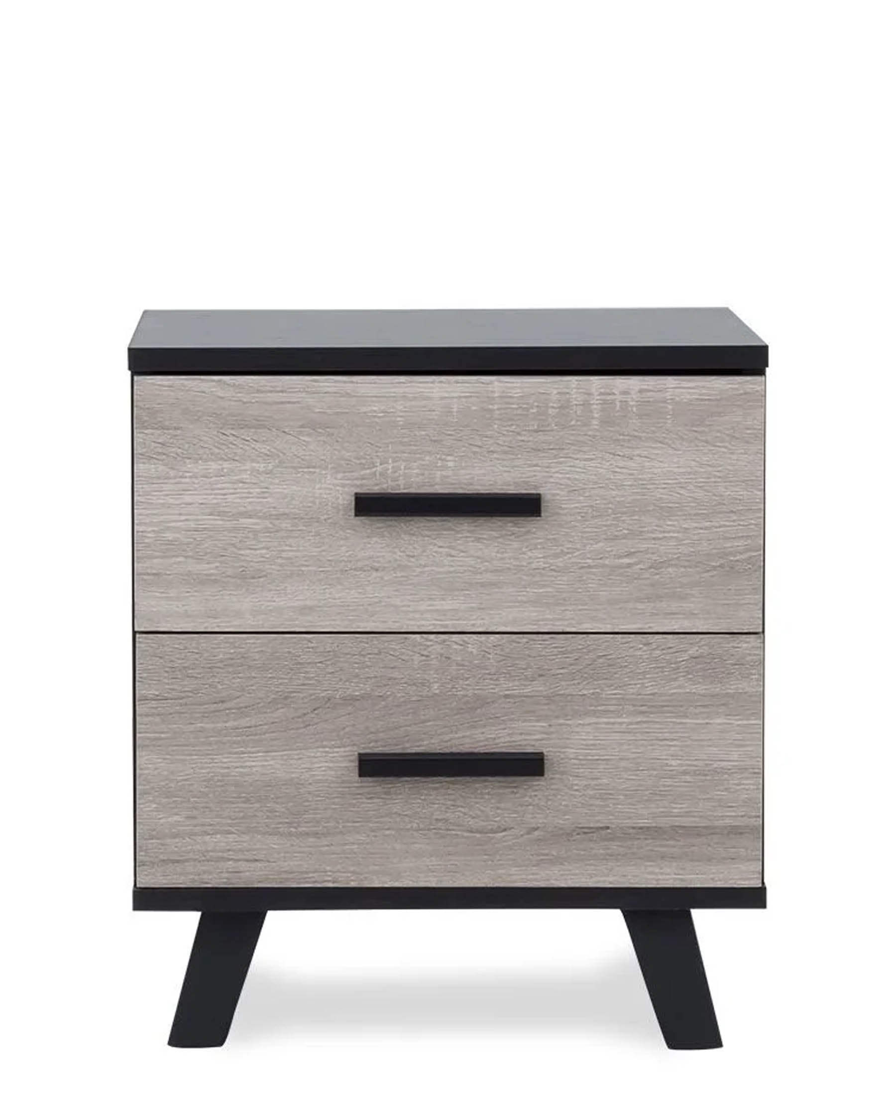 Luna Side Pedestal Black & Brown – Bawas Furnishers