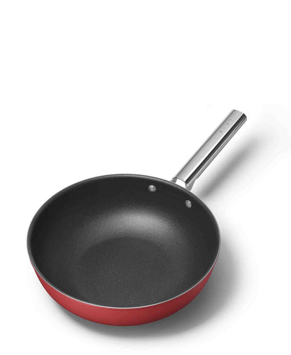 Smeg 30cm Wok - Red