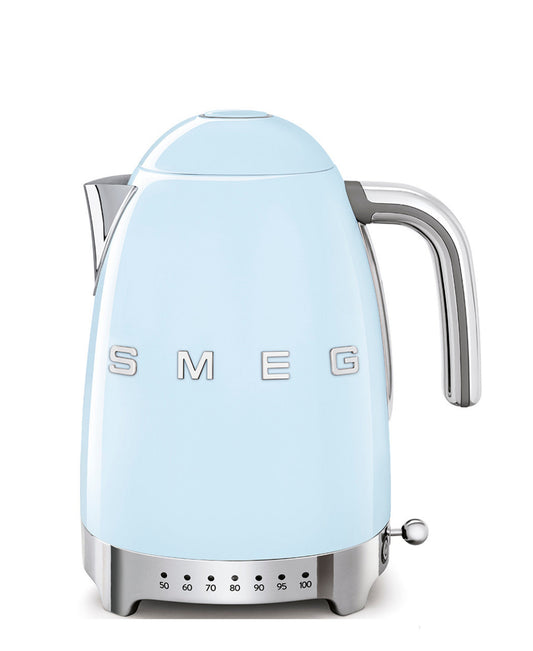 Smeg 50's Style Retro Variable Temperature Kettle - Blue