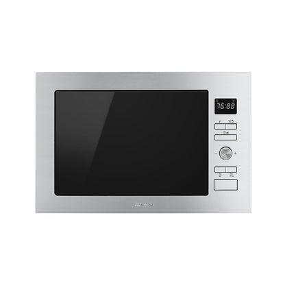 Smeg 60cm Built-In Classic Compact Microwave Oven - Silver