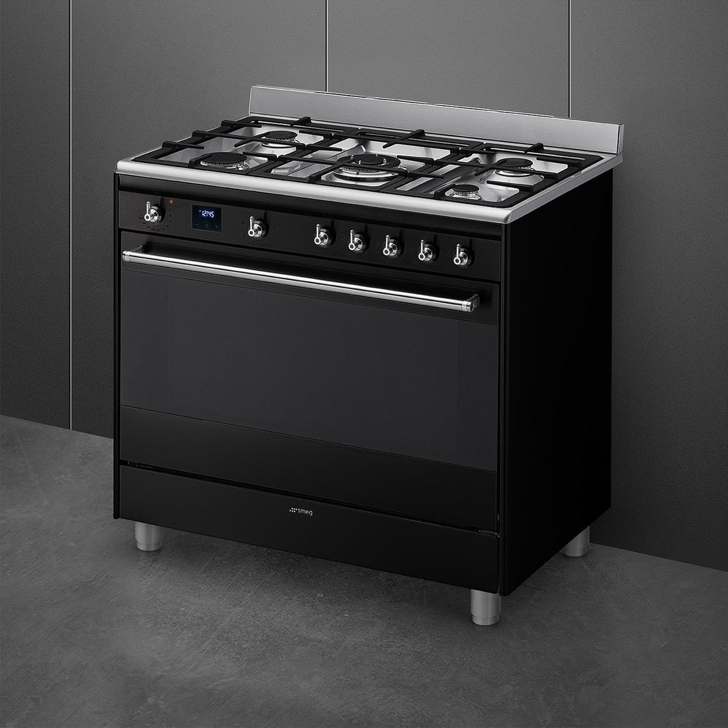Smeg 90cm Cooker with Gas Hob - SSA91MABL2