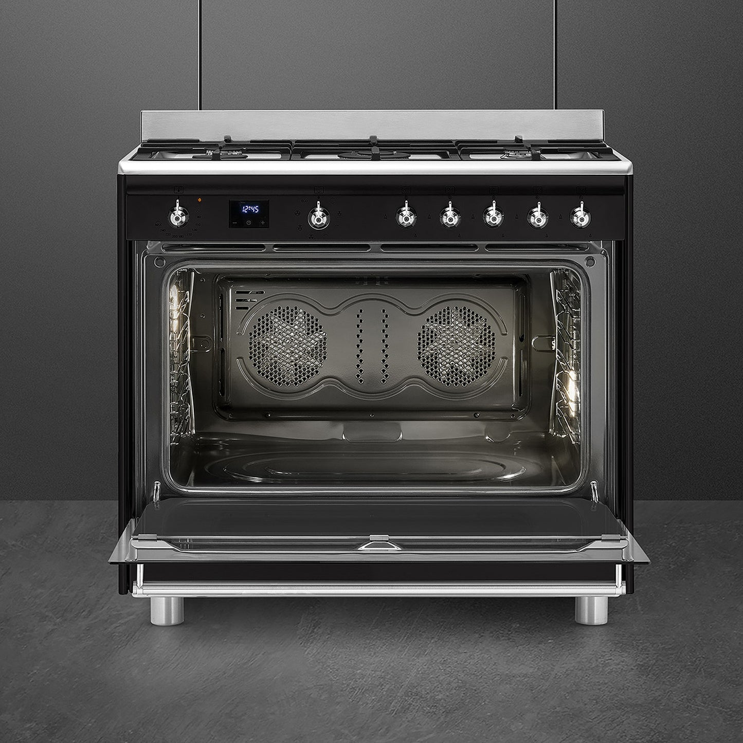 Smeg 90cm Cooker with Gas Hob - SSA91MABL2