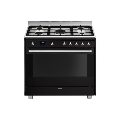 Smeg 90cm Cooker with Gas Hob - SSA91MABL2