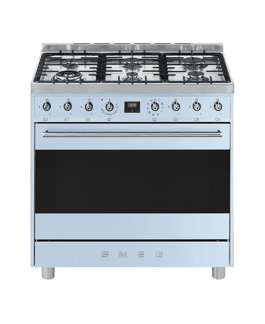 Smeg 90cm Pastel Blue Symphony Cooker & Multifunction Oven C9MAAZSSA9