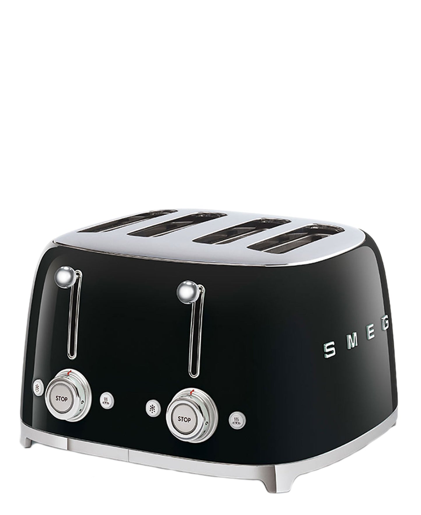 Smeg Retro 2000W 4 Slice Square Toaster - Black