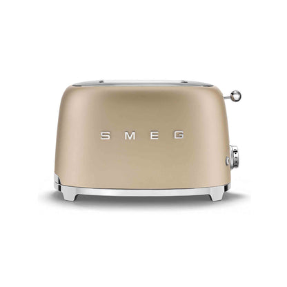 Smeg Retro 2 Slice Toaster - Matte Champagne