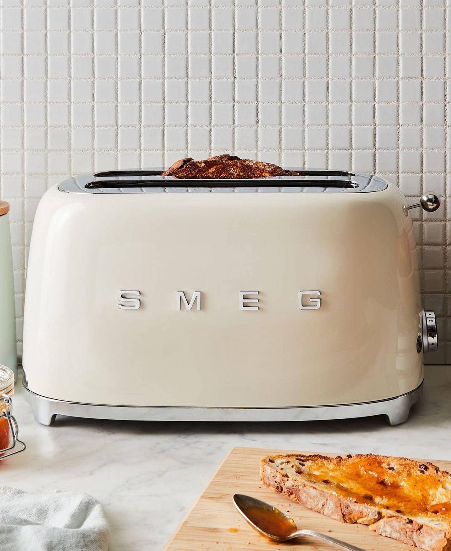 Smeg Retro Toaster 4 Slice - Cream