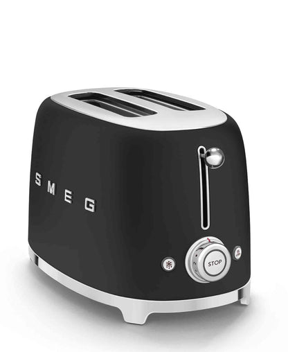 Smeg Retro 2 Slice Toaster - Matte Black