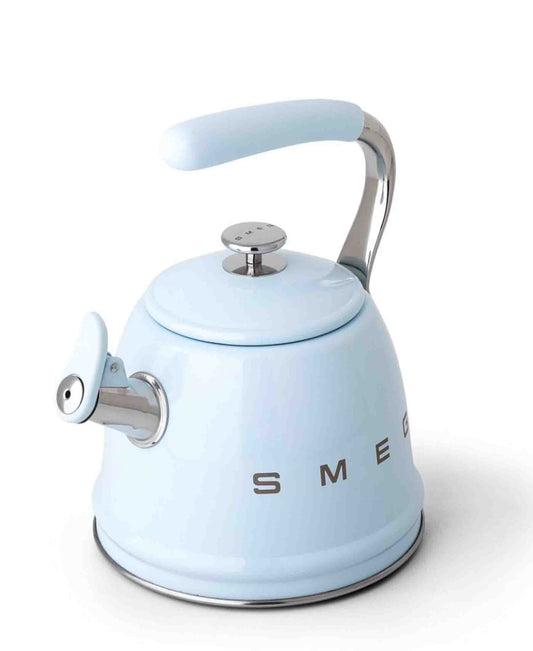 Smeg Whistling Stovetop Kettle - Pastel Blue