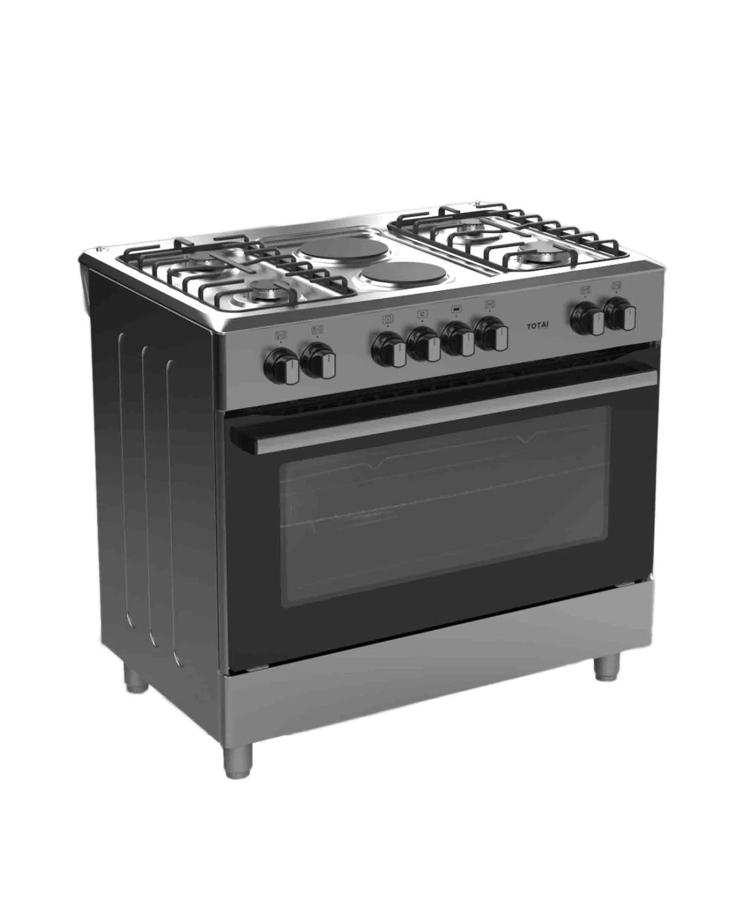 TOTAI STYLE 90CM 4 BURNER + 2 ELECTRIC PLATES WITH ELECTRIC OVEN-03/T900GE