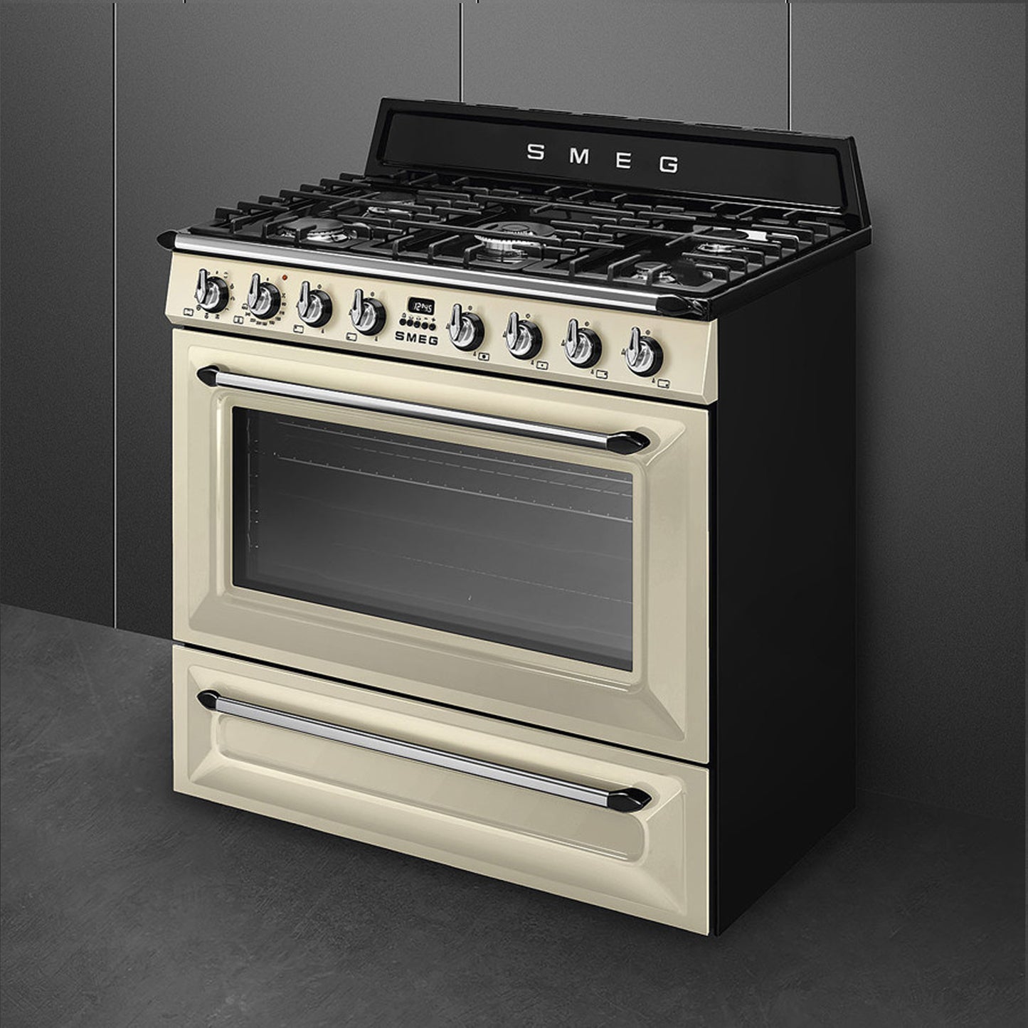 Smeg Victoria Gas-Electric Range Cooker - Cream