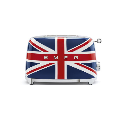 Smeg Retro Union Jack 950W 2 Slice Toaster - Blue & Red