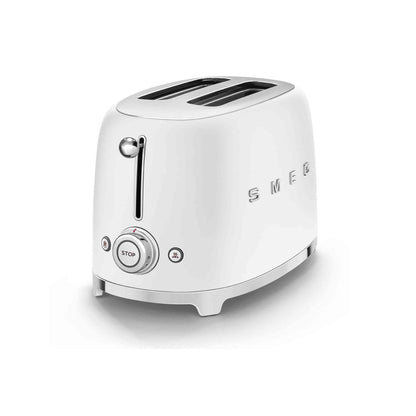 Smeg Retro 2 Slice Toaster - Matte White