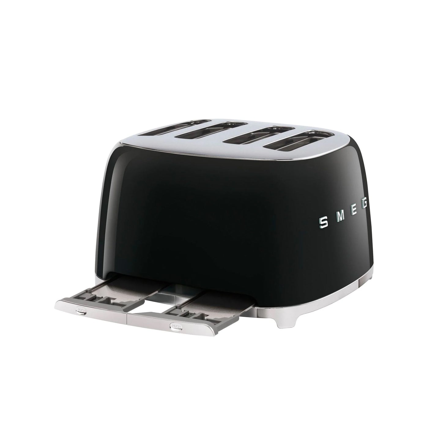 Smeg Retro 2000W 4 Slice Square Toaster - Black