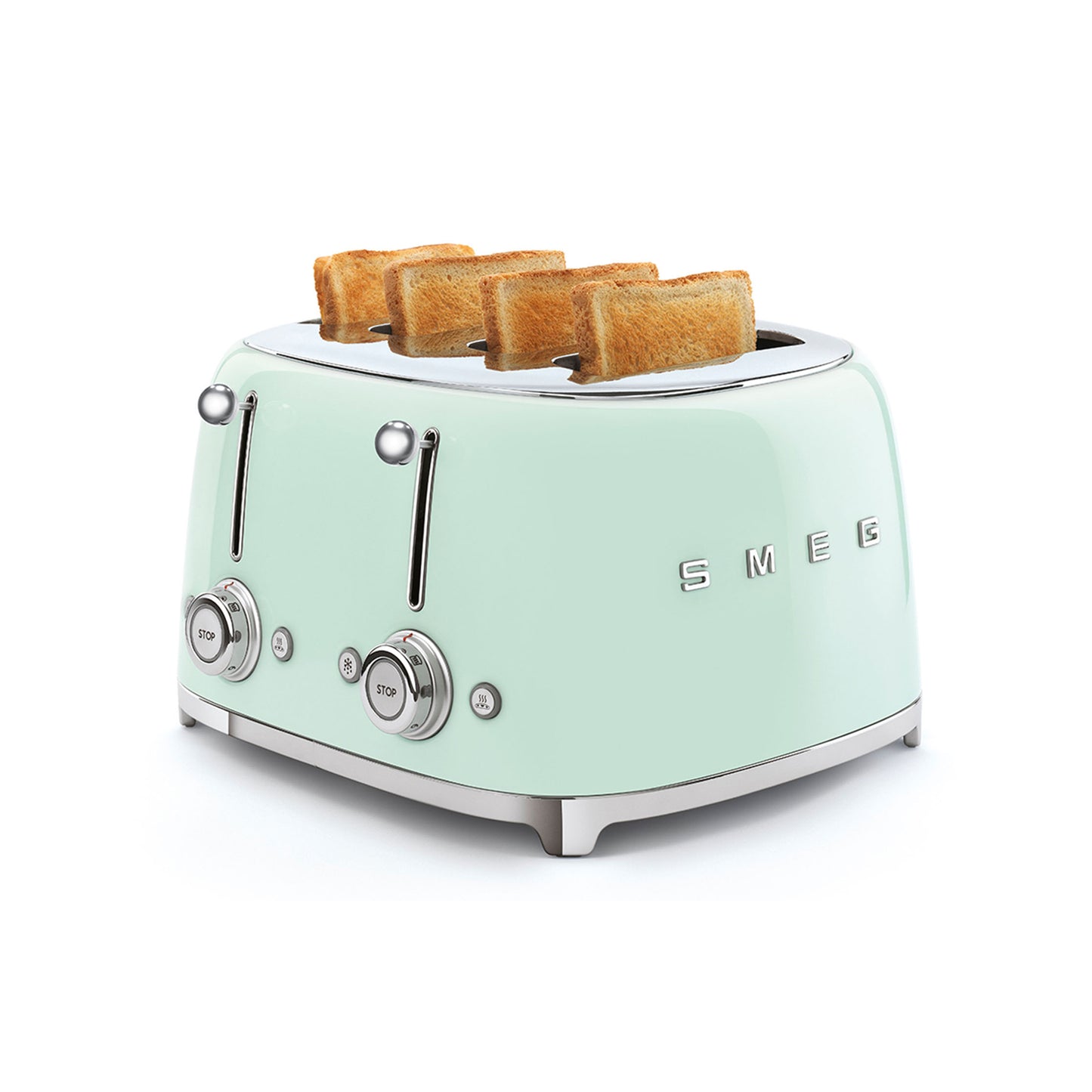 Smeg Retro 2000W 4 Slice Square Toaster - Green