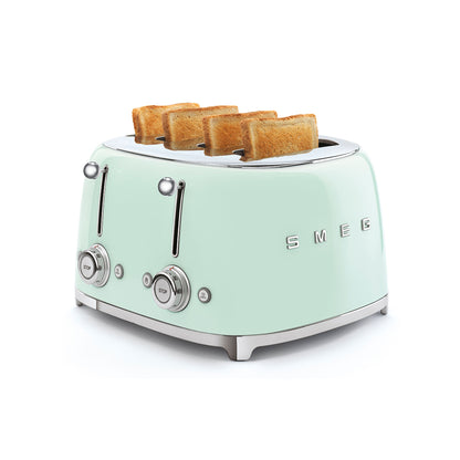 Smeg Retro 2000W 4 Slice Square Toaster - Green