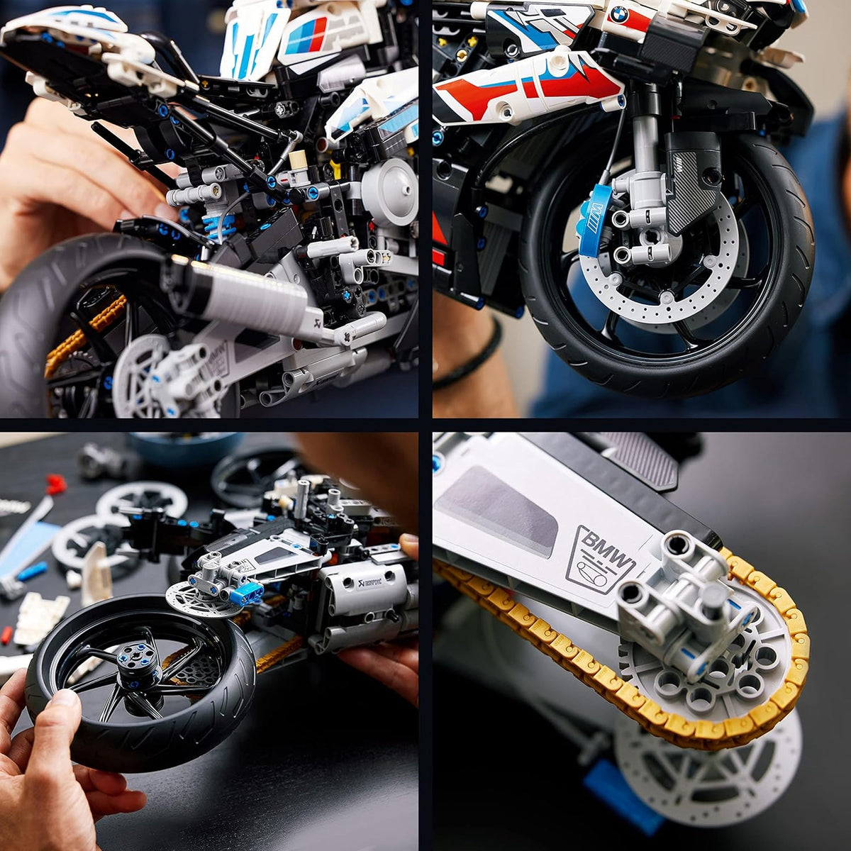 Bike 1950 Piece Building Block Set Multicoloured