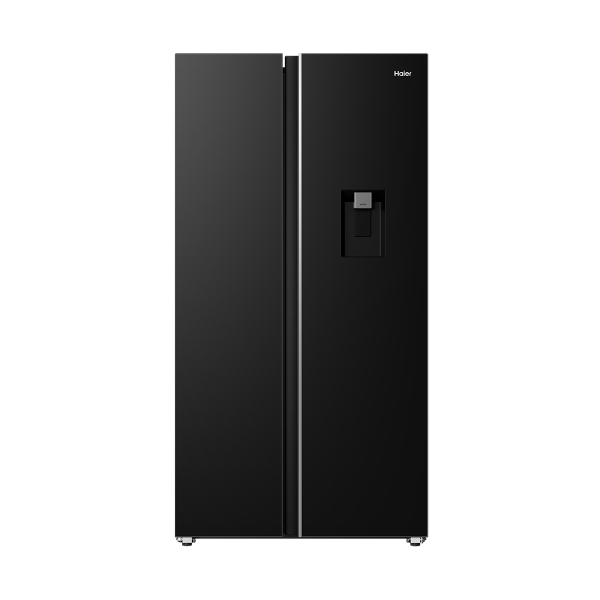 Haier Side-by-Side Refrigerator HRF-768VNWGBL(ZA) Black Crystal Glass