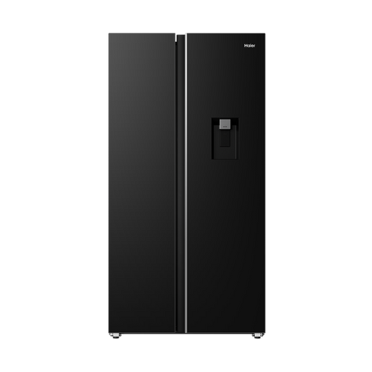 Haier Side-by-Side Refrigerator HRF-768VNWGBL(ZA) Black Crystal Glass