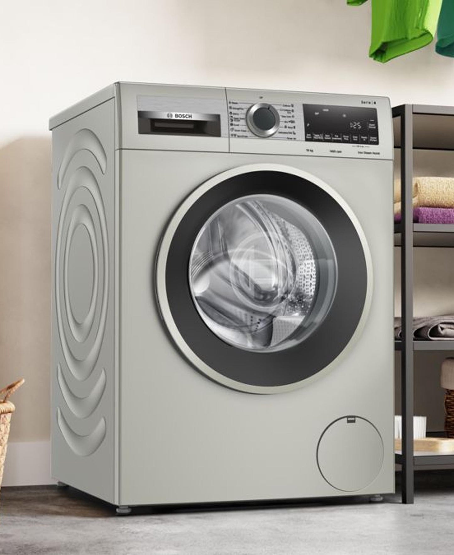 Bosch Series 4 10kg Front Loader Washing Machine - Silver
