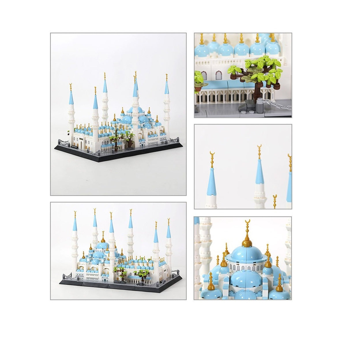 Wange Blue Mosque 1129 Piece Building Blocks