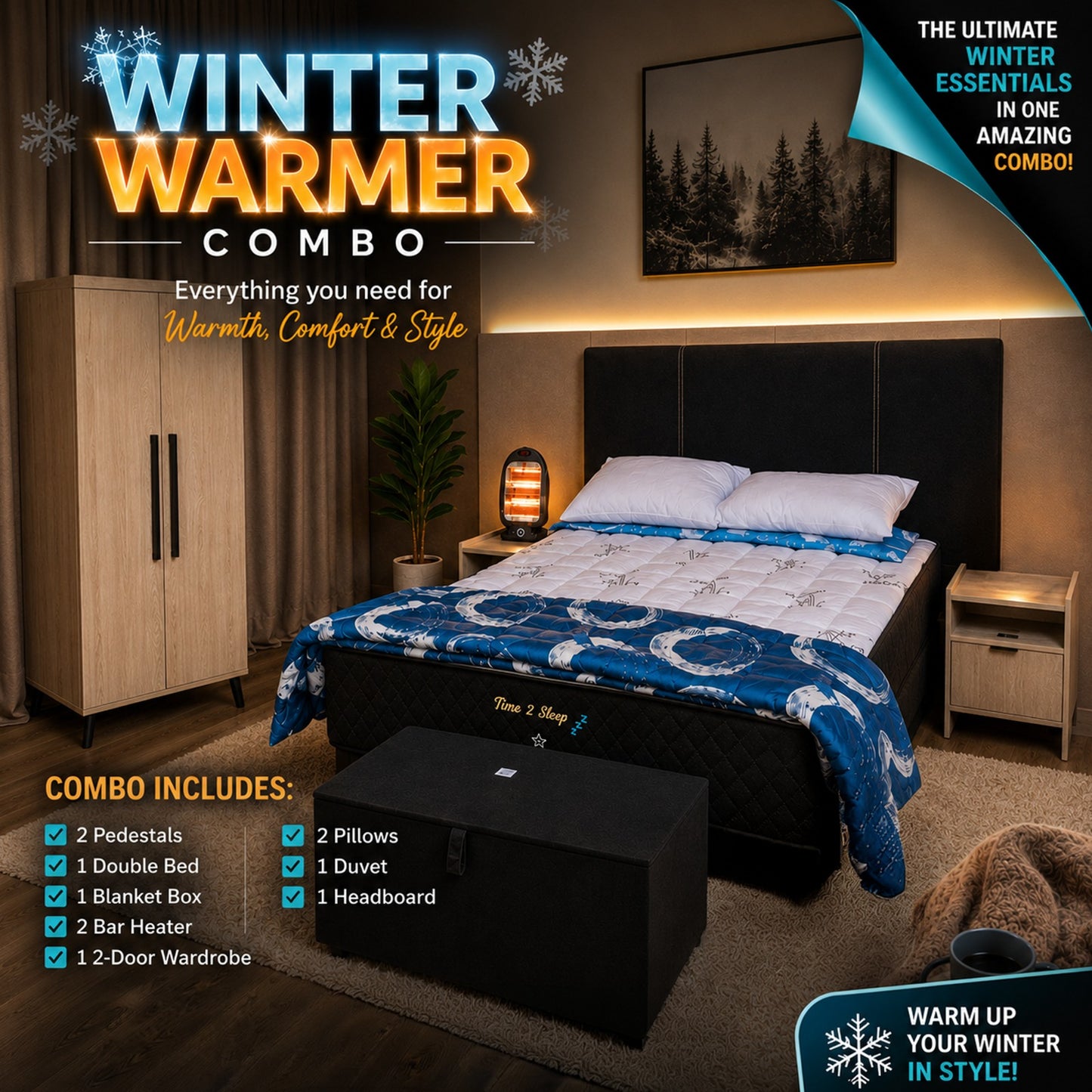 Winter Warmer Bedroom Combo  (Limited Time Offer)