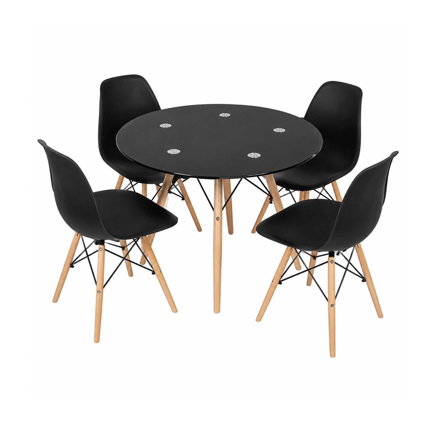 MF8026 Table & Chairs - Black