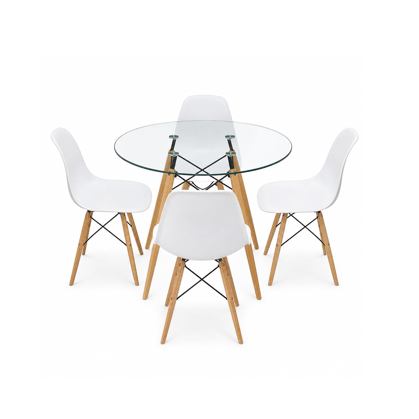 MF8026 Table & Chairs - White