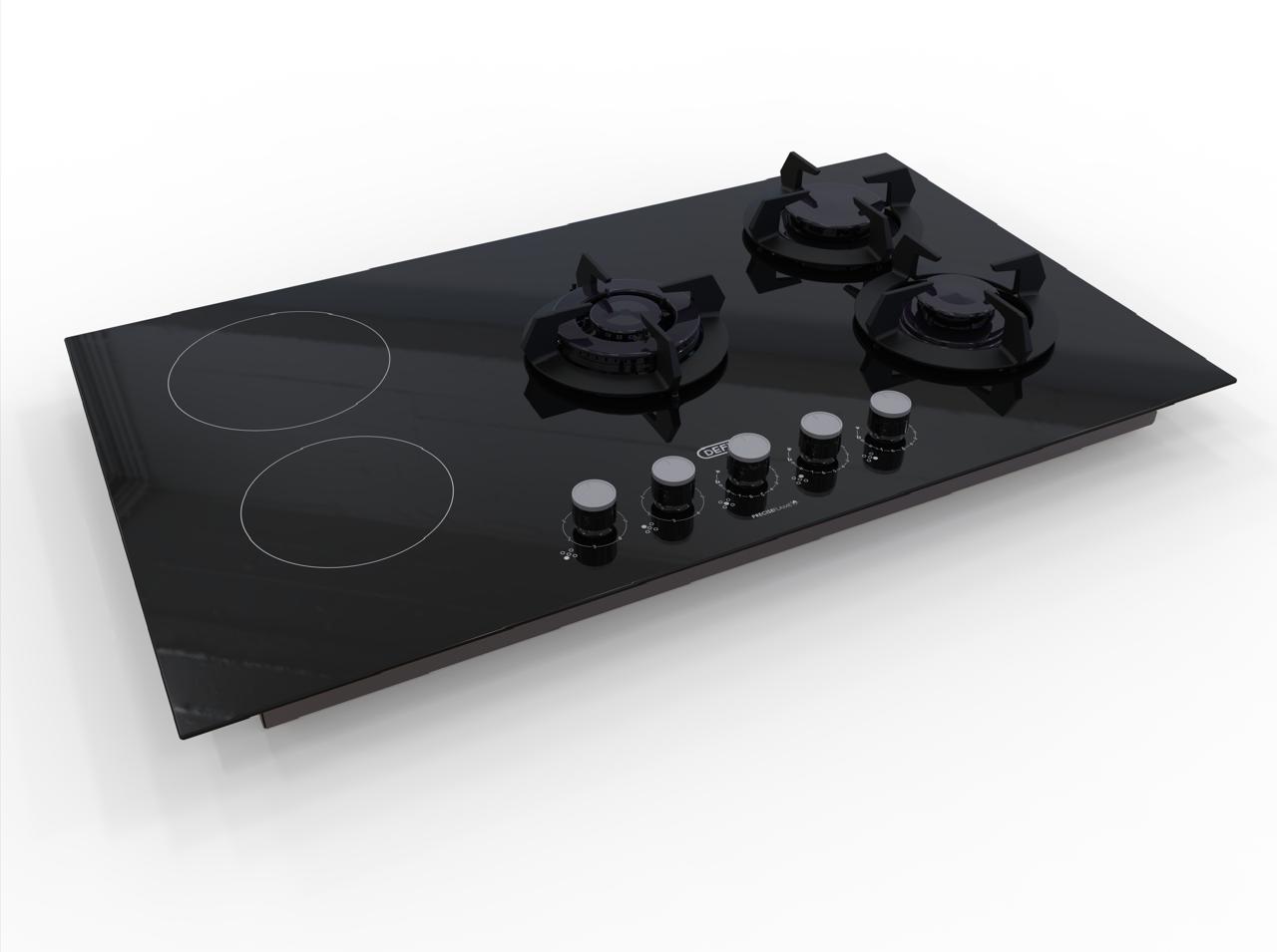 Defy DHG902 90cm Hybrid Gas and Electric Hob