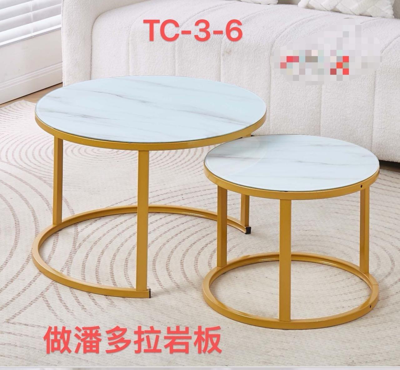 Coffee Table Round Plus Free Carpet X-3-6