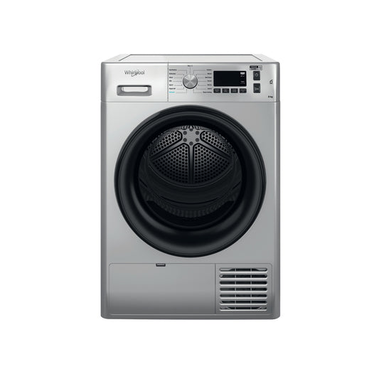 Whirlpool 8.0kg Silver Freestanding Condenser Tumble Dryer - FFTCM118BSK