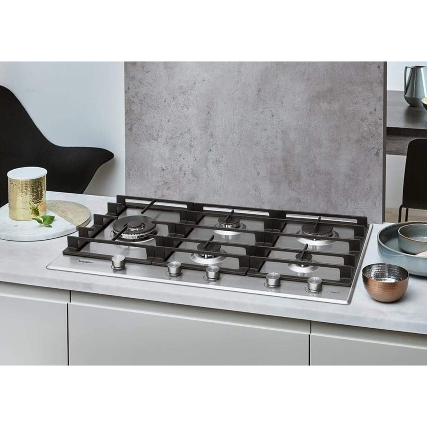 Whirlpool gas hob: 5 gas burners - GMA 9522/IX