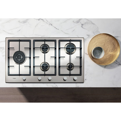 Whirlpool gas hob: 5 gas burners - GMA 9522/IX