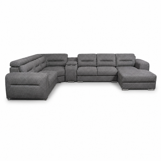 Earthline Okavongo 5 Piece Corner Couch - Close Out Grey