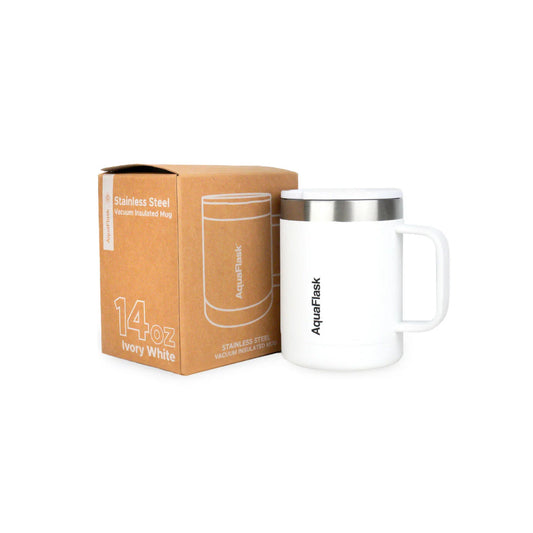 Aquaflask 415ml Travel Mug Ivory White