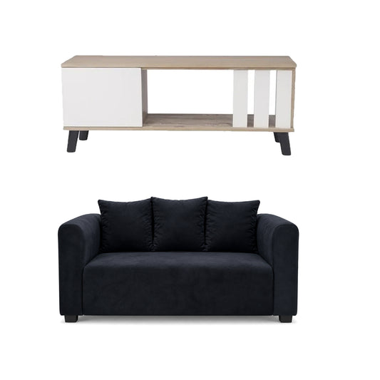 Bachelors Combo Lite - TV stand and 2 division couch
